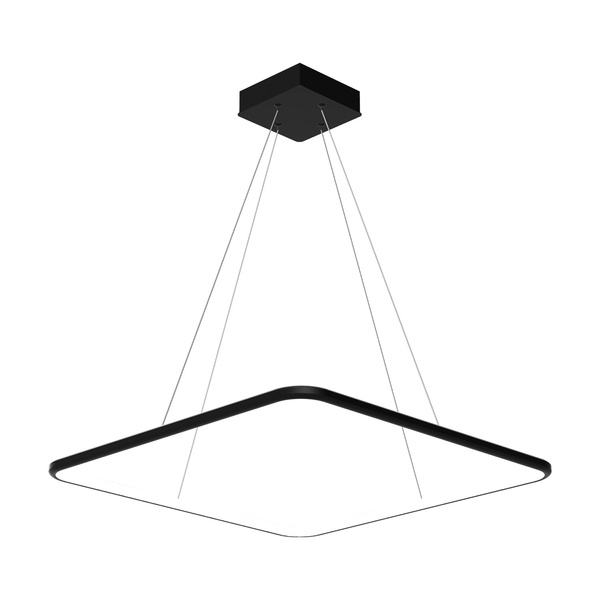 LED Pendelleuchte Quadrum No.1 60 cm Schwarz 3000K dimmbar LEDesign