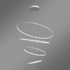 Moderne LED-Pendelleuchte Orbit No.4 100 cm Weiß 4000K mit Fernbedienung LEDesign