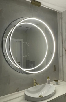 Moderne LED-Hängeleuchte Led Moon 60 cm Gold, mit Fernbedienung, 3K | LEDesign