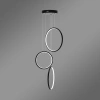 Moderne schwarze LED-Pendelleuchte Led Moon No.3 B mit Fernbedienung 3000K–6000K LEDesign