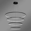 Moderne LED-Pendelleuchte Orbit No.4 120 cm Schwarz 4000K LEDesign