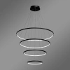 Moderne LED-Pendelleuchte Orbit No.4 100 cm Schwarz 3000K LEDesign
