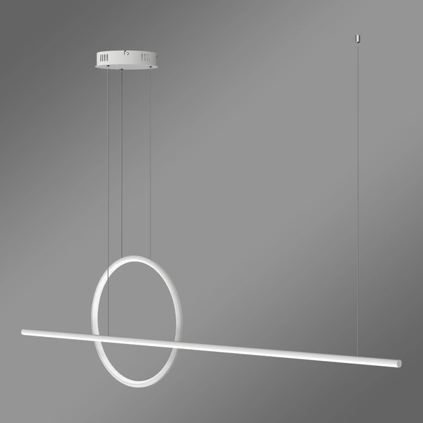 Moderne LED-Pendelleuchte Geometrik 40 cm Weiß 4000K mit Fernbedienung LEDesign