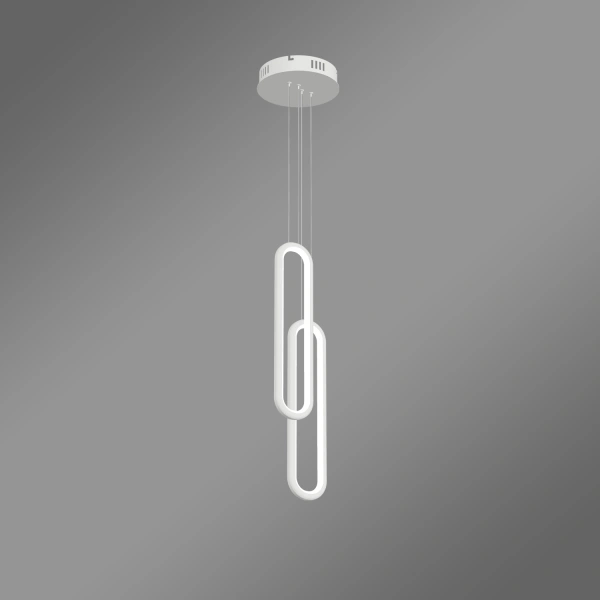Moderne LED-Pendelleuchte Led Ellipse No.2 Weiß 3000K LEDesign