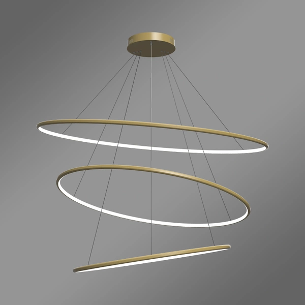 Moderne LED-Pendelleuchte Orbit No.3 120 cm Gold 3000K LEDesign