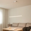 Moderne LED-Pendelleuchte LINE 120 cm Weiß 4000K mit Fernbedienung LEDesign