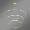 Moderne LED-Pendelleuchte Orbit No.3 Gold 150 cm 3000K mit Tuya LEDesign