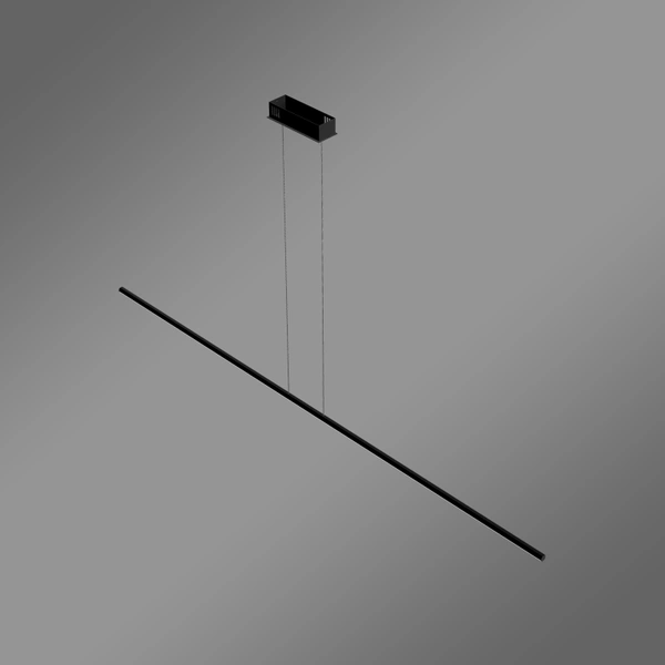 Moderne LED-Pendelleuchte Line 180 cm Schwarz 4000K LEDesign