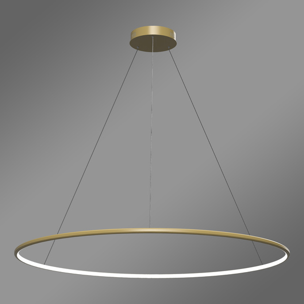 Moderne LED-Hängeleuchte Orbit No.1 120 cm Gold 3000K mit Fernbedienung LEDesign