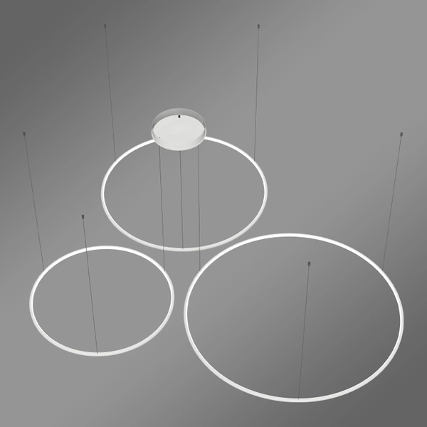 Moderne LED-Pendelleuchte Orbit S No.3 120 cm Weiß 4000K mit Tuya LEDesign