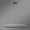 Moderne LED-Hängeleuchte Orbit No.1 150 cm Schwarz 3000K mit Fernbedienung LEDesign