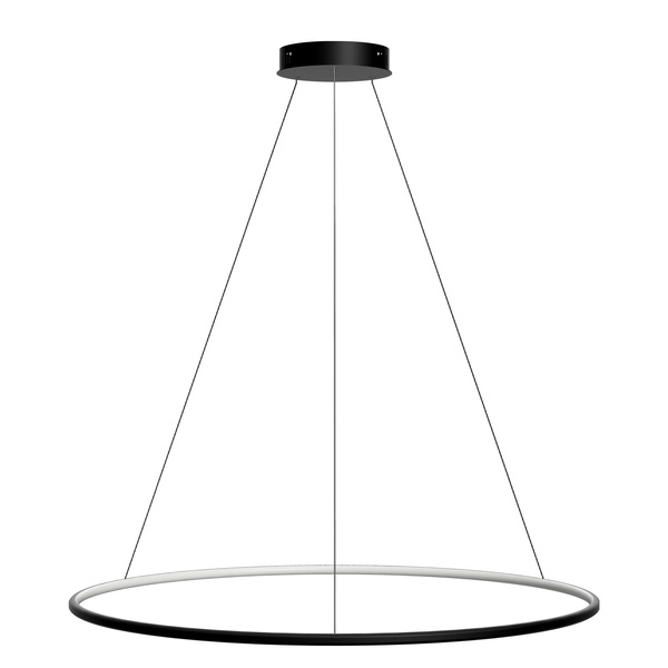 Moderne LED-Hängeleuchte Orbit No.1 100 cm Schwarz 3000K dimmbar LEDesign