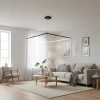 Pendelleuchte Led Quadrum No.1 120 cm Schwarz 4000K LEDesign