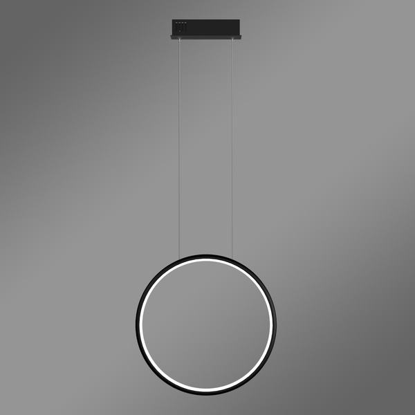 Moderne LED-Hängeleuchte Moon 40 cm Schwarz dimmbar warmes Licht 3000K LEDesign