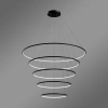 Moderne LED-Pendelleuchte Orbit No.5 150 cm Schwarz 4000K LEDesign