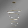 Moderne LED-Pendelleuchte Orbit No.5 120 cm Gold 4000K mit Tuya LEDesign