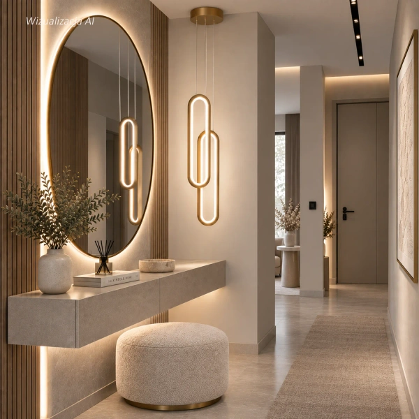 Moderne LED-Pendelleuchte Led Ellipse No.2 Gold 3000K LEDesign