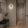 Moderne LED-Wandleuchte Moon 30 cm Schwarz 3000K LEDesign