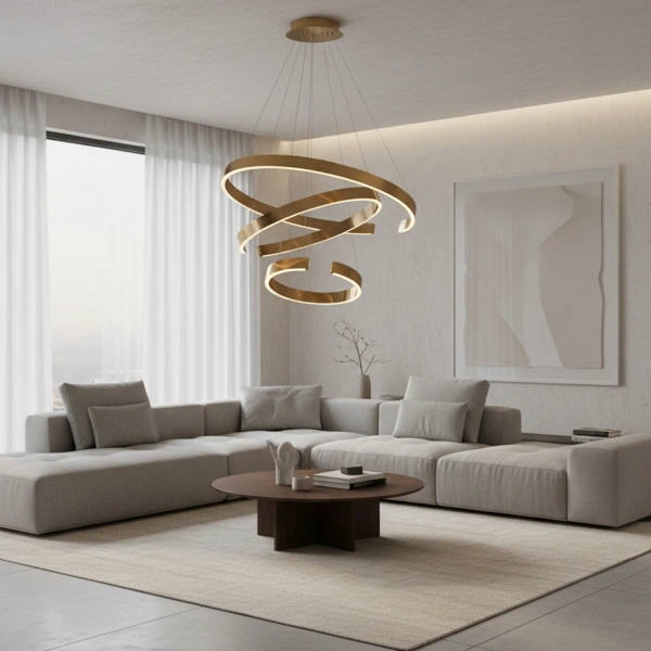 Exklusive Led-Pendelleuchte Solaris Nr.3 80 warme Lichtfarbe