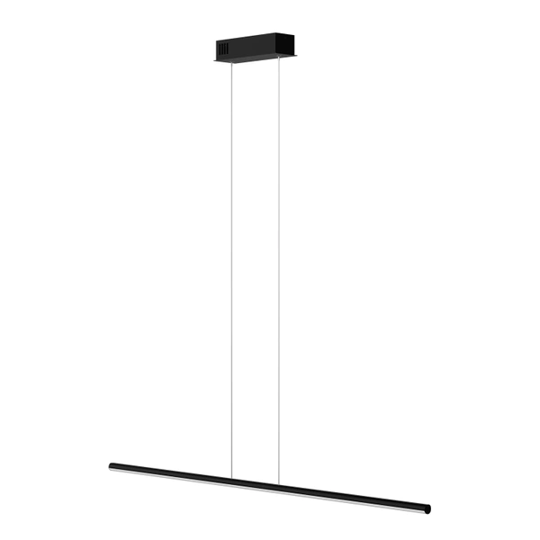Moderne LED-Pendelleuchte LINE 100 cm Schwarz 4000K mit Fernbedienung LEDesign