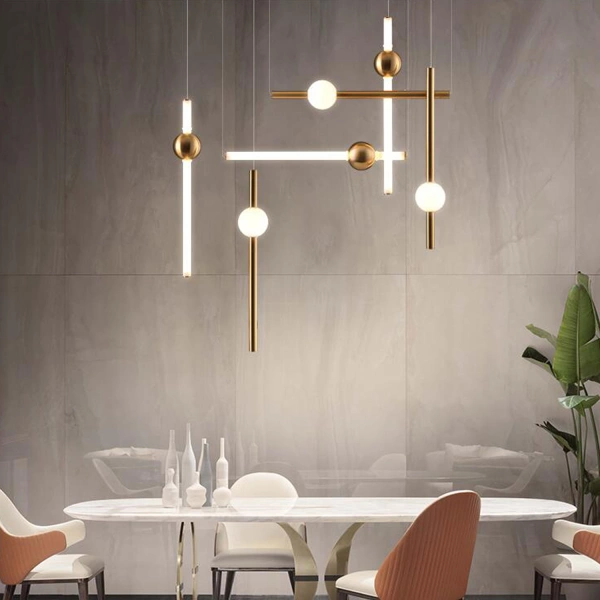 Moderne LED-Pendelleuchte Led Solis B2 Gold 3000K