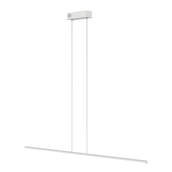 Moderne LED-Pendelleuchte Line 120 cm Weiß 3000K mit Fernbedienung LEDesign