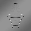 Moderne LED Pendelleuchte Orbit No.5 schwarz 150 cm 3000K LEDesign