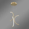 Moderne LED-Pendelleuchte Moon No.3 40 cm Gold mit Fernbedienung 3000K–6000K LEDesign