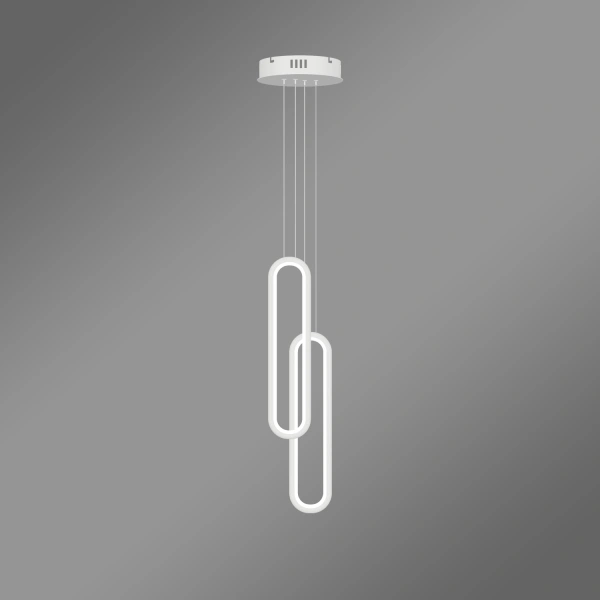 Moderne LED-Pendelleuchte Led Ellipse No.2 Weiß 3000K LEDesign
