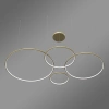 Moderne LED-Pendelleuchte Orbit S No.4 100 cm Gold 3000K dimmbar LEDesign