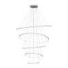 Moderne LED-Pendelleuchte Orbit No.5 120 cm Weiß 3000K mit Tuya LEDesign