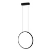 Moderne Pendelleuchte Led Moon 40 cm schwarz dimmbar mit Triak, neutrales Licht 4000K | LEDesign