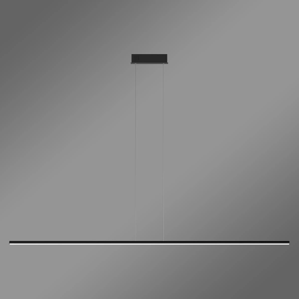 Moderne LED-Pendelleuchte Line 150 cm Schwarz 4000K LEDesign