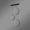 Moderne LED-Pendelleuchte Moon No.3 Schwarz 3000K mit Tuya App LEDesign