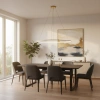 Moderne LED-Hängeleuchte Orbit No.1 150 cm Gold 3000K dimmbar LEDesign
