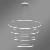Moderne LED-Pendelleuchte Orbit No.4 120 cm Weiß 4000K mit Tuya LEDesign