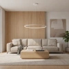 Moderne LED-Hängeleuchte Orbit No.1 100 cm Weiß 3000K LEDesign