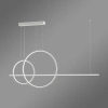 Moderne LED-Pendelleuchte Geometrik No.4  60/40 cm Weiß  4000K LEDesign