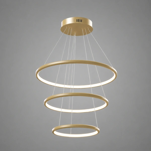 Moderne LED-Pendelleuchte Orbit No.3 50 cm Gold 3000K LEDesign
