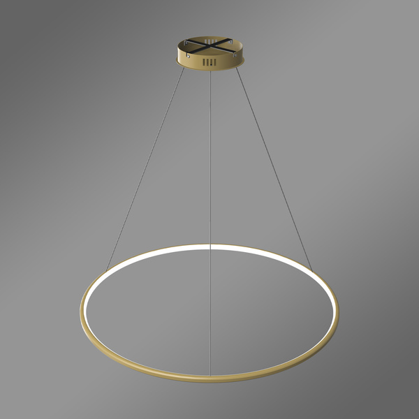 Moderne LED-Hängeleuchte Orbit No.1 80 cm Gold 4000K mit Fernbedienung LEDesign