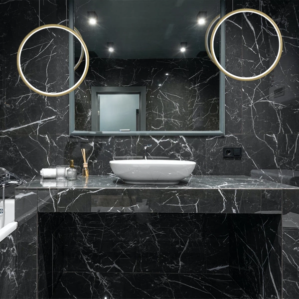 Moderne Pendelleuchte Led Moon 40 cm gold dimmbar mit Triak, neutrales Licht 4000K | LEDesign