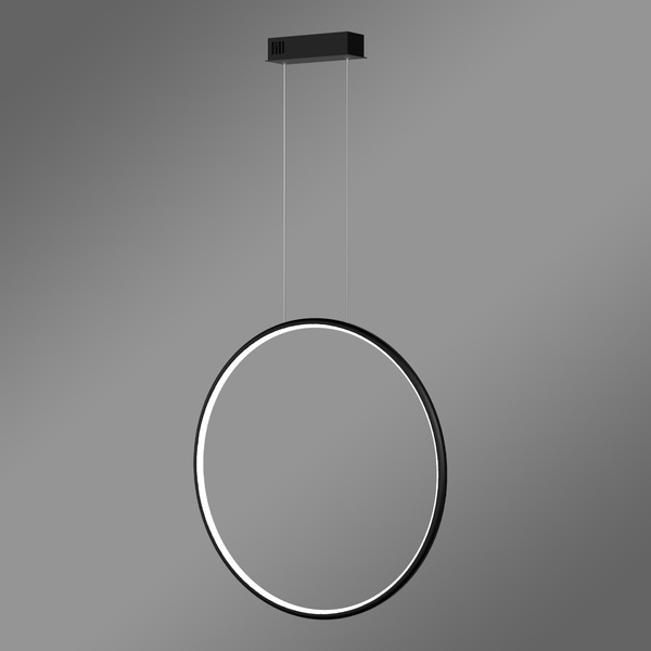 Moderne Hängeleuchte Led Moon 50 cm schwarz, mit Fernbedienung, 4000K LEDesign