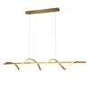 Moderne goldene LED-Pendelleuchte Golden Wave 100 cm