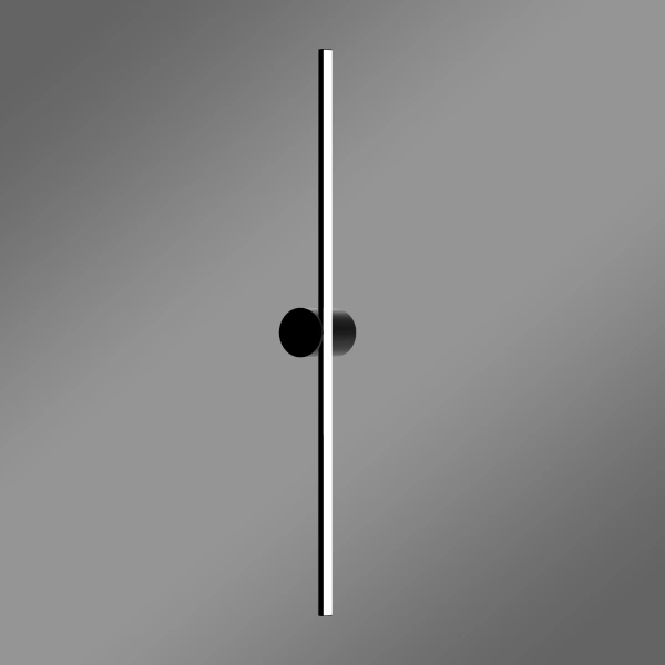 LED-Wandleuchte Line No.2 80 cm Schwarz 3000K LEDesign