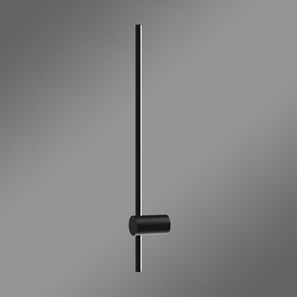 LED-Wandleuchte Line 80 cm Schwarz 3000K mit Fernbedienung LEDesign