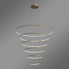 Moderne LED-Pendelleuchte Led Orbit No.6 150 cm Gold 3000K mit Tuya LEDesign