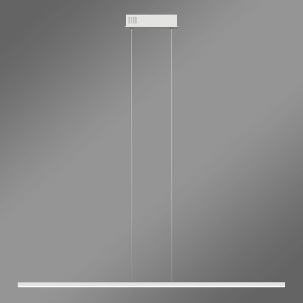 Moderne LED-Pendelleuchte LINE 100 cm Weiß 4000K mit Fernbedienung LEDesign