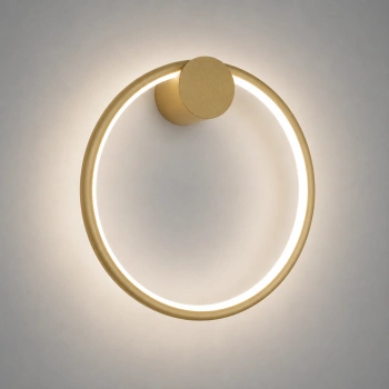 Moderne LED-Wandleuchte Moon 30 cm Gold 3000K LEDesign