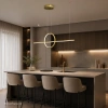 Moderne LED-Pendelleuchte Geometrik 3 30 cm Gold 4000K LEDesign