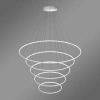 Moderne LED Pendelleuchte Orbit No.5 150 cm weiß 4000K LEDesign